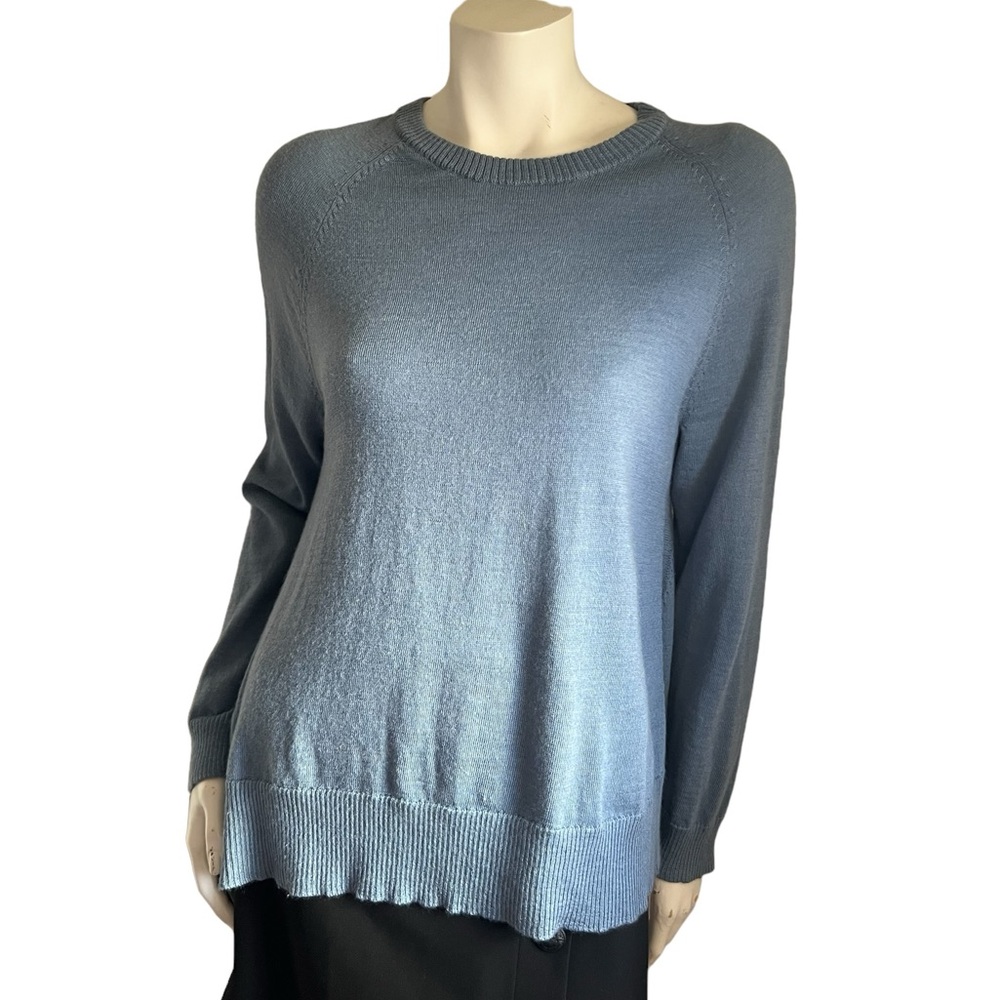 Eileen Fisher Blue Italian Yarn Sweater Size XS